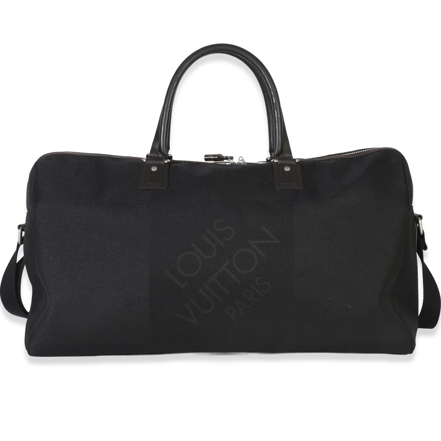 Louis Vuitton Black Damier Nylon Geant Souverain Weekender Bag