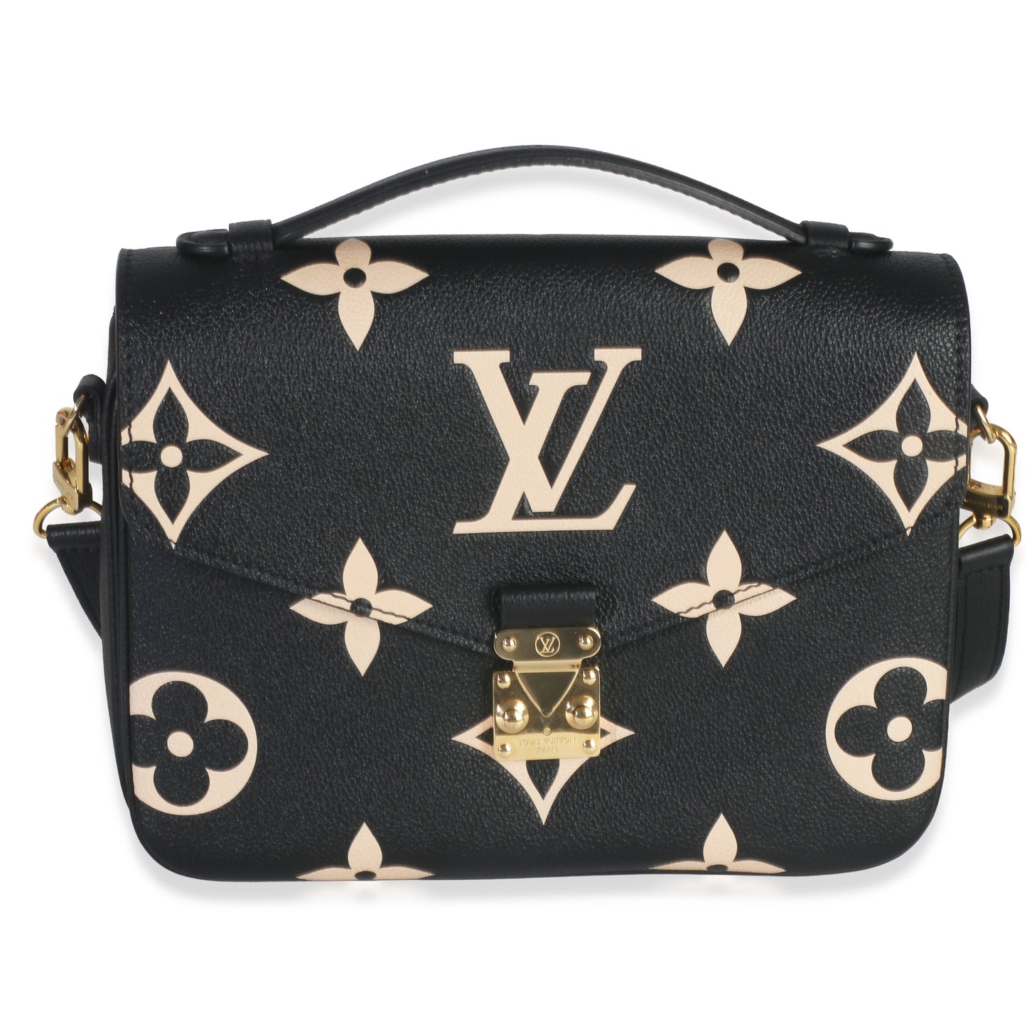 Louis Vuitton Black & Beige Monogram Empreinte Giant Pochette Métis