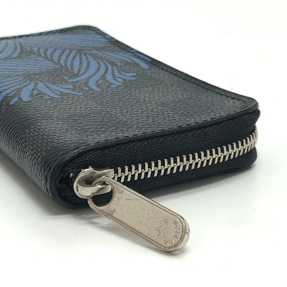 LOUIS VUITTON Coin case N41687 Damier Grafitto Canvas black Damier Grafitte Christopher Nemeth Zippy mens