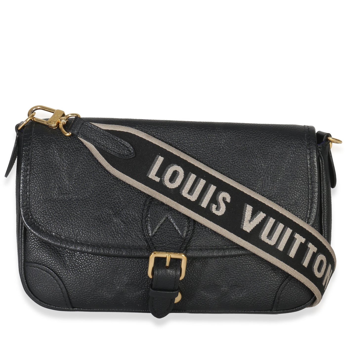 Louis Vuitton Black Giant Monogram Empreinte Diane Bag