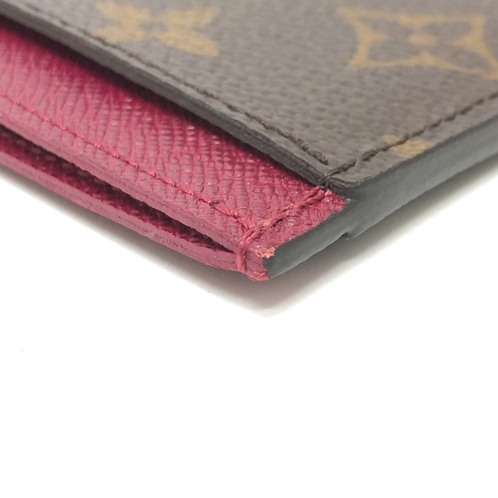 LOUIS VUITTON Card Case M60703 Monogram canvas Brown Monogram Porto cult Simple Women