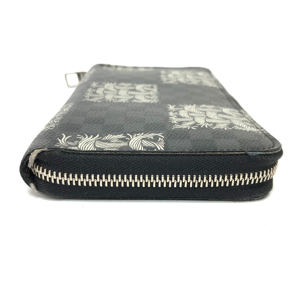 LOUIS VUITTON Long Wallet Purse âm61214 Damier Grafitto Canvas black Graphite Christopher nemes mens