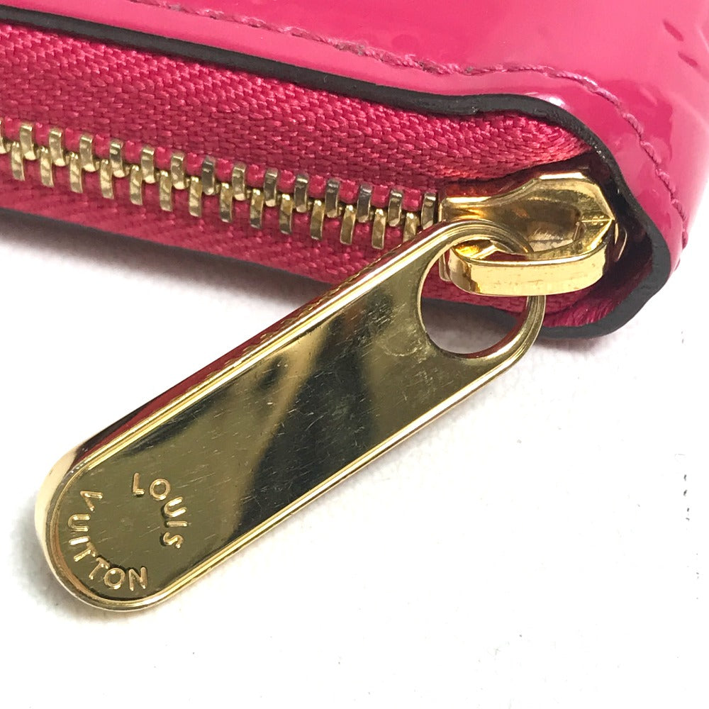 LOUIS VUITTON Long Wallet Purse M91597 Monogram Vernis pink Monogram Vernis Zippy wallet Women