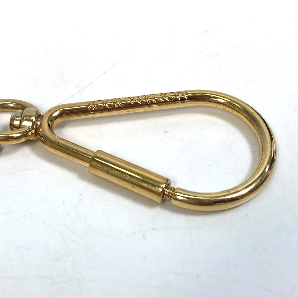 LOUIS VUITTON key ring M65124 leather purple Tassel ribbon Key ring