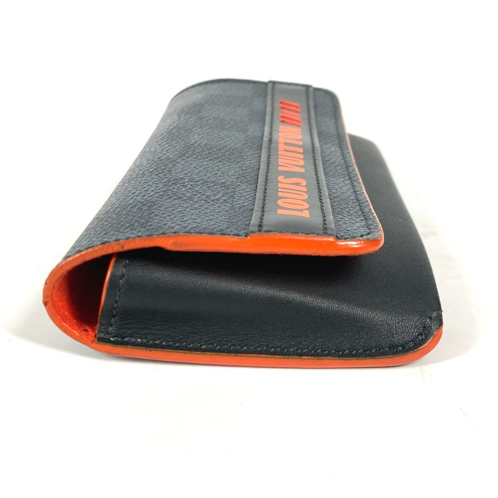 LOUIS VUITTON Pouch GI0380 Damier Cobalt Canvas Navy Damier Cobalt Etui Lunet Woody unisex(Unisex)