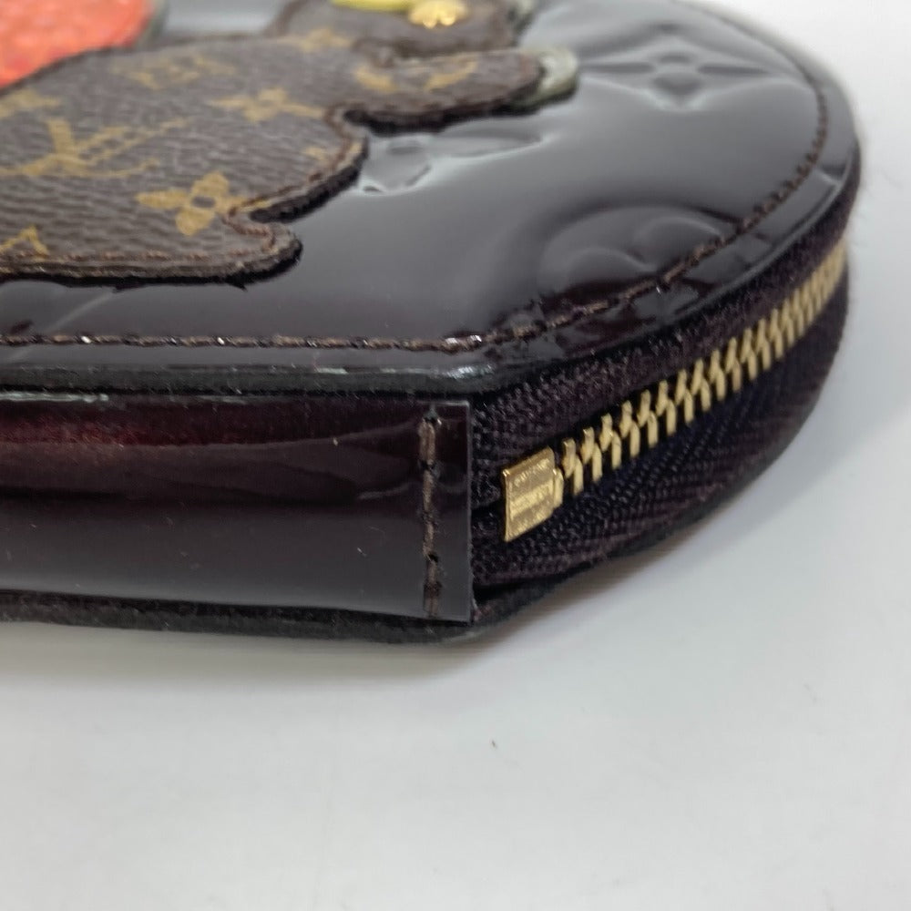 LOUIS VUITTON Coin case M91386 Monogram Vernis purple Monogram Vernis portomone ecruil Women
