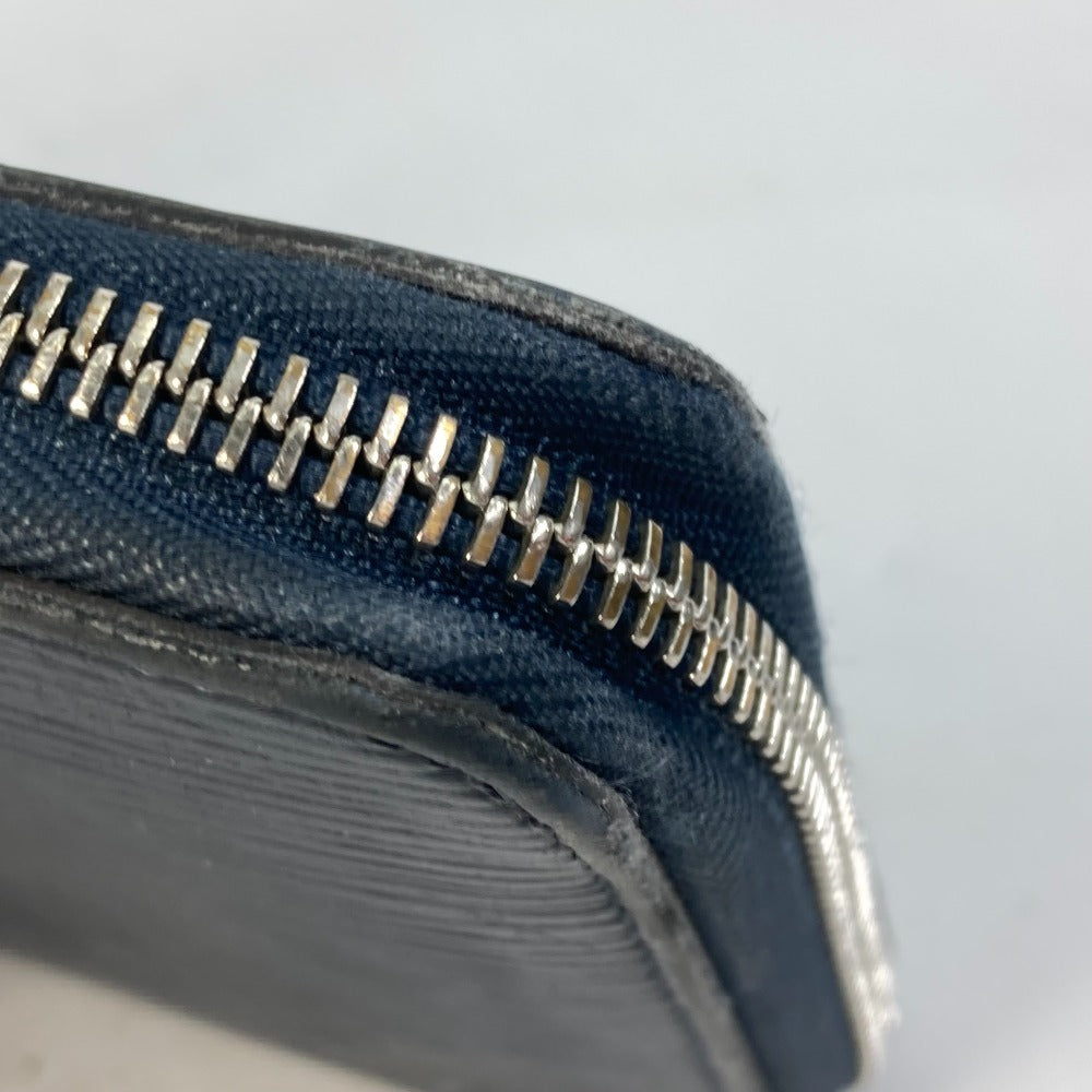 LOUIS VUITTON Long Wallet Purse M62644 Epi Leather Navy travel case long wallet Zippy Organizer NM mens