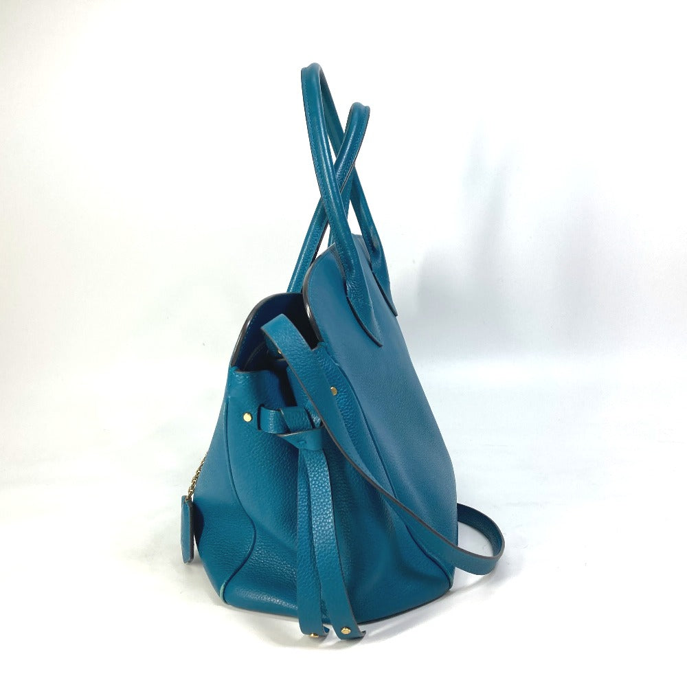 LOUIS VUITTON Shoulder Bag M55023 leather blue Handbag Bag Tote Bag Mira MM Women