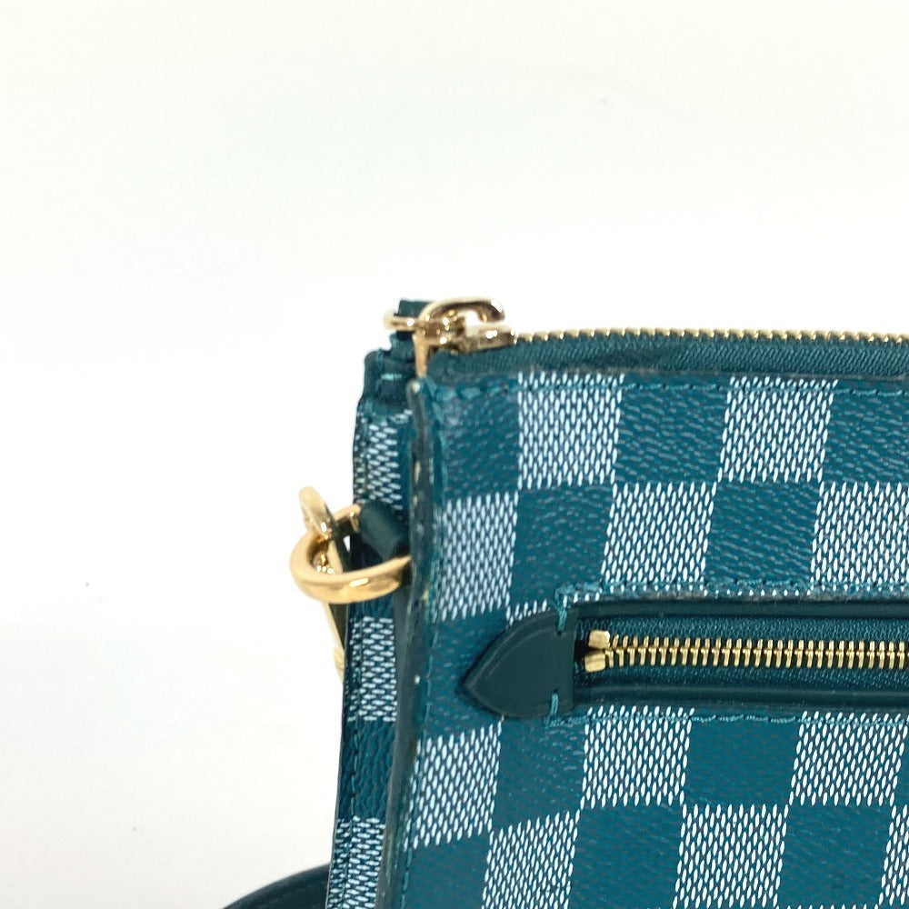LOUIS VUITTON Shoulder Bag N41310 PVC / Leather green Damier color module unisex(Unisex)