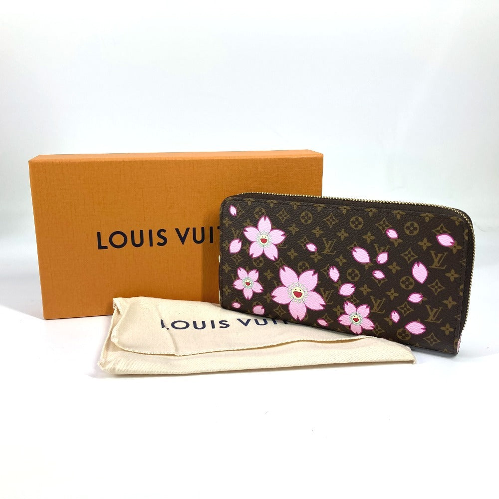 LOUIS VUITTON Long Wallet Purse M13433 Monogram canvas Brown Takashi Murakami monogram LV �~ TM Zippy Wallet Women