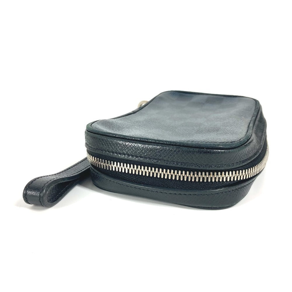 LOUIS VUITTON Clutch bag N63504 Damier Cobalt Canvas Navy Damier Cobalt Portefeuille Zippy Soft unisex(Unisex)