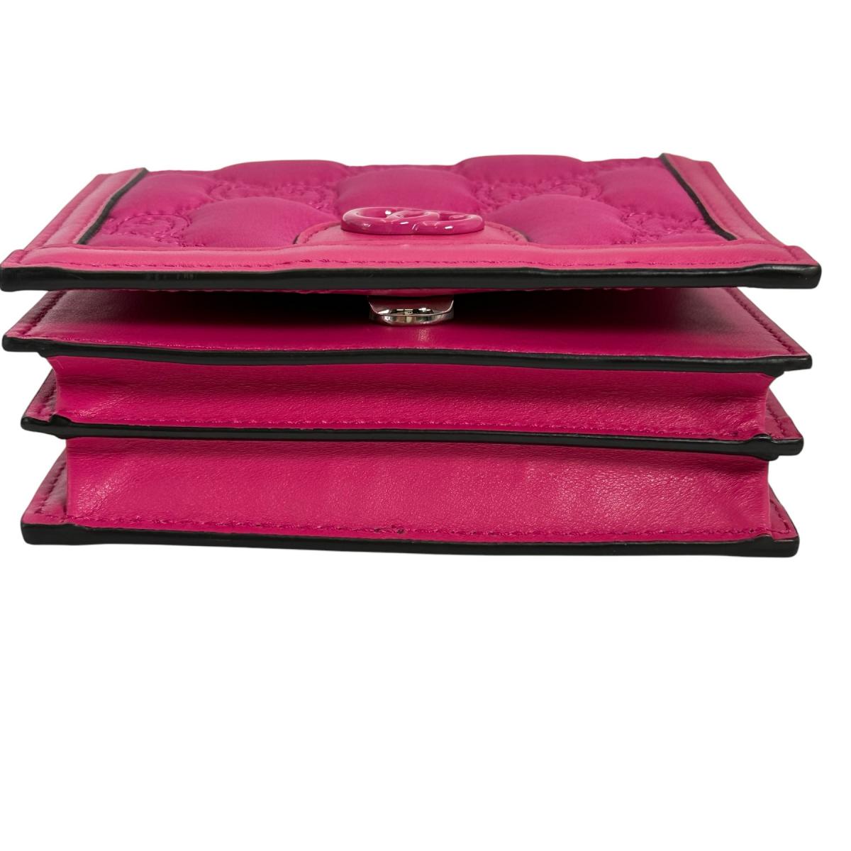 GUCCI Handbag Nylon, Leather pink Handbag 2WAY bag GG Mini Matelasse Women