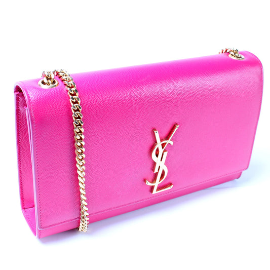 Saint Laurent Kate Satchel Grain Medium Bag
