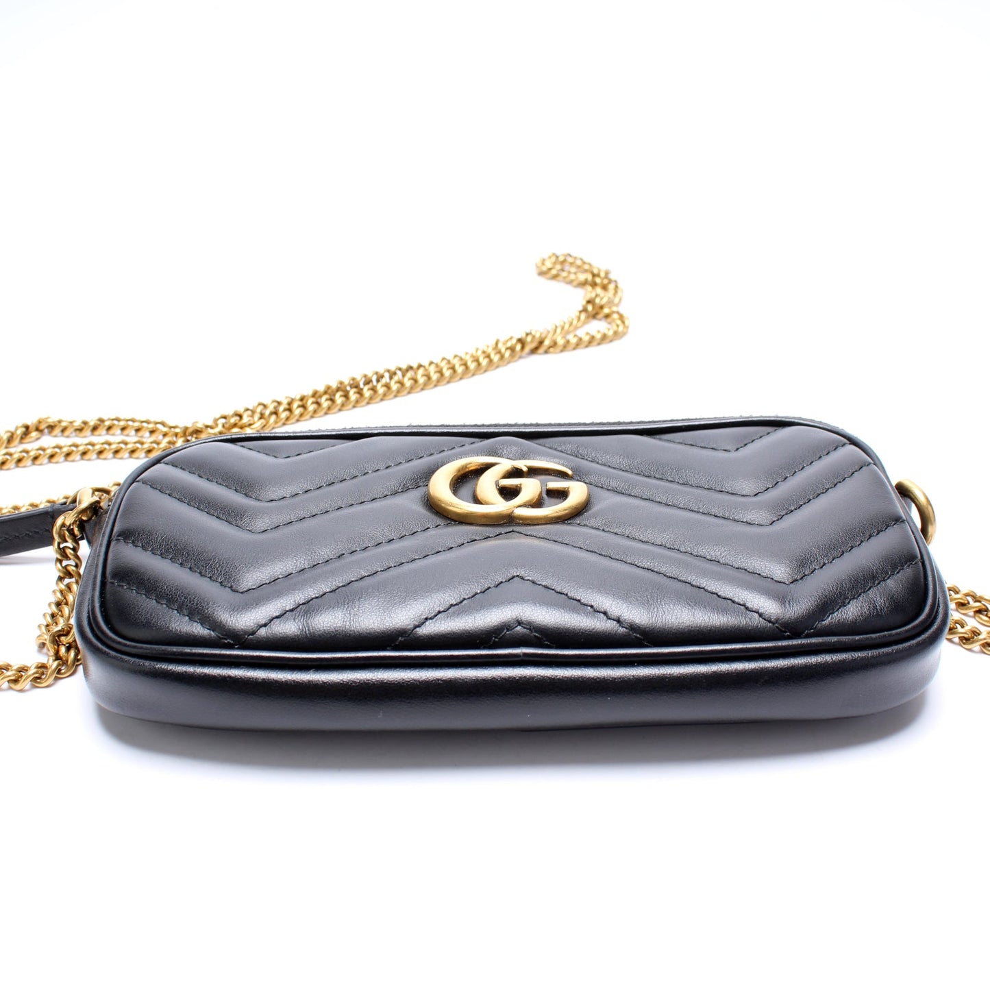 Gucci 598596 GG Marmont Min Chain Crossbody Bag