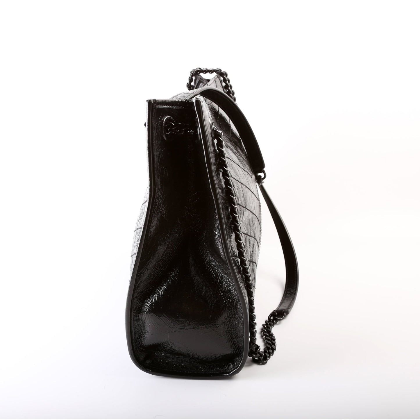 Saint Laurent Niki Medium Shopper Crinkle Leather 589951 Bag