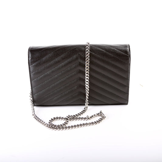 Saint Laurent Grain de Poudre Chain Wallet 377828 Bag
