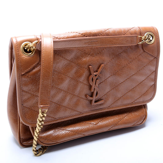 Saint Laurent Niki Medium Crinkle Leather 498894 Bag