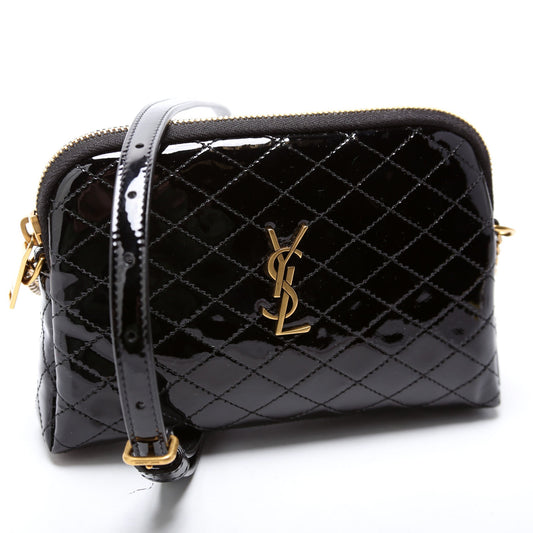 Saint Laurent Gabby Zip Chain Pouch Patent 733667 Bag