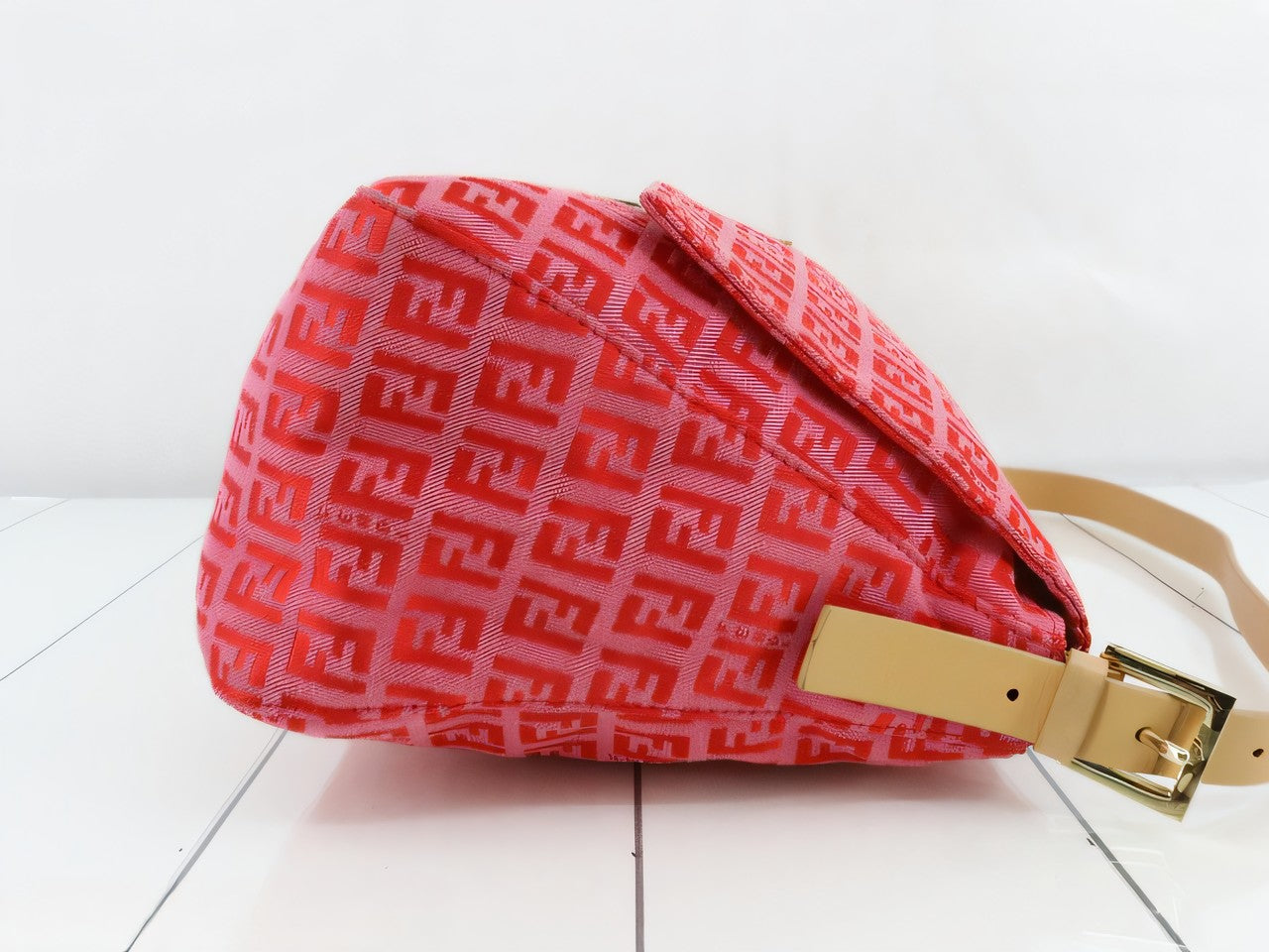 Fendi Mamma Baguette Pink Zucchino Monogram