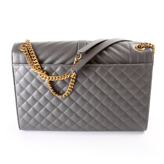 Saint Laurent Envelope Large Triquilt Bag