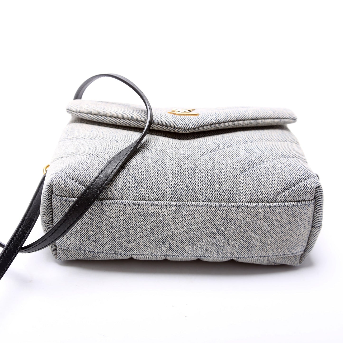 Saint Laurent Loulou Satchel Toy Crossbody Denim Bag