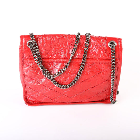 Saint Laurent Niki Baby Crinkle Leather Bag