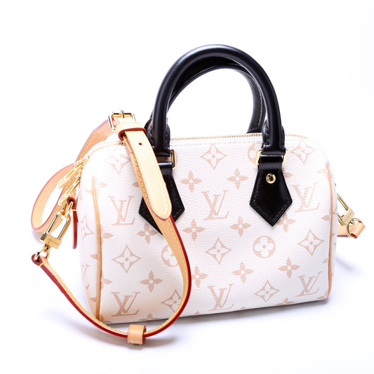 Louis Vuitton Speedy 20 Bandouliere Dune Canvas