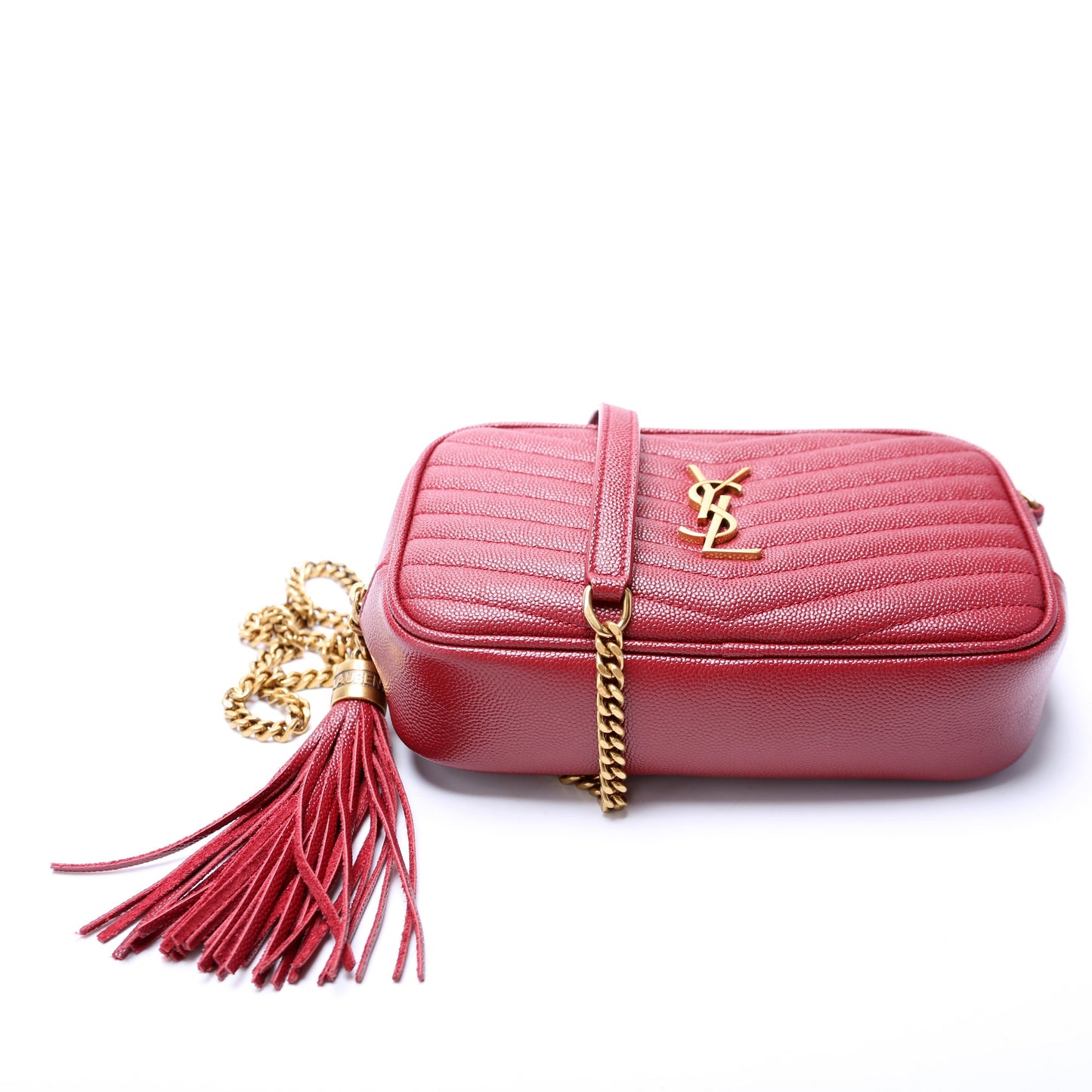 Saint Laurent Lou Camera Mini 612579 Red Bag