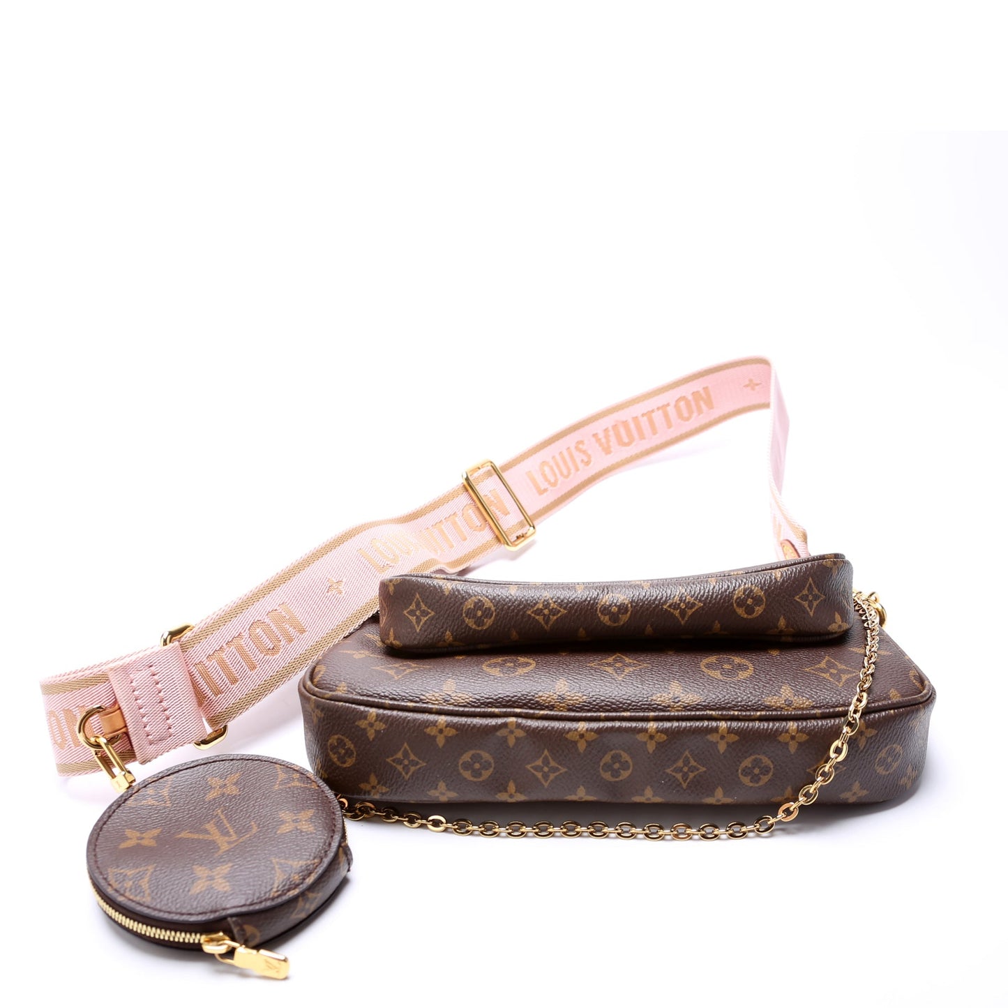 Louis Vuitton Multi Pochette Monogram Pink
