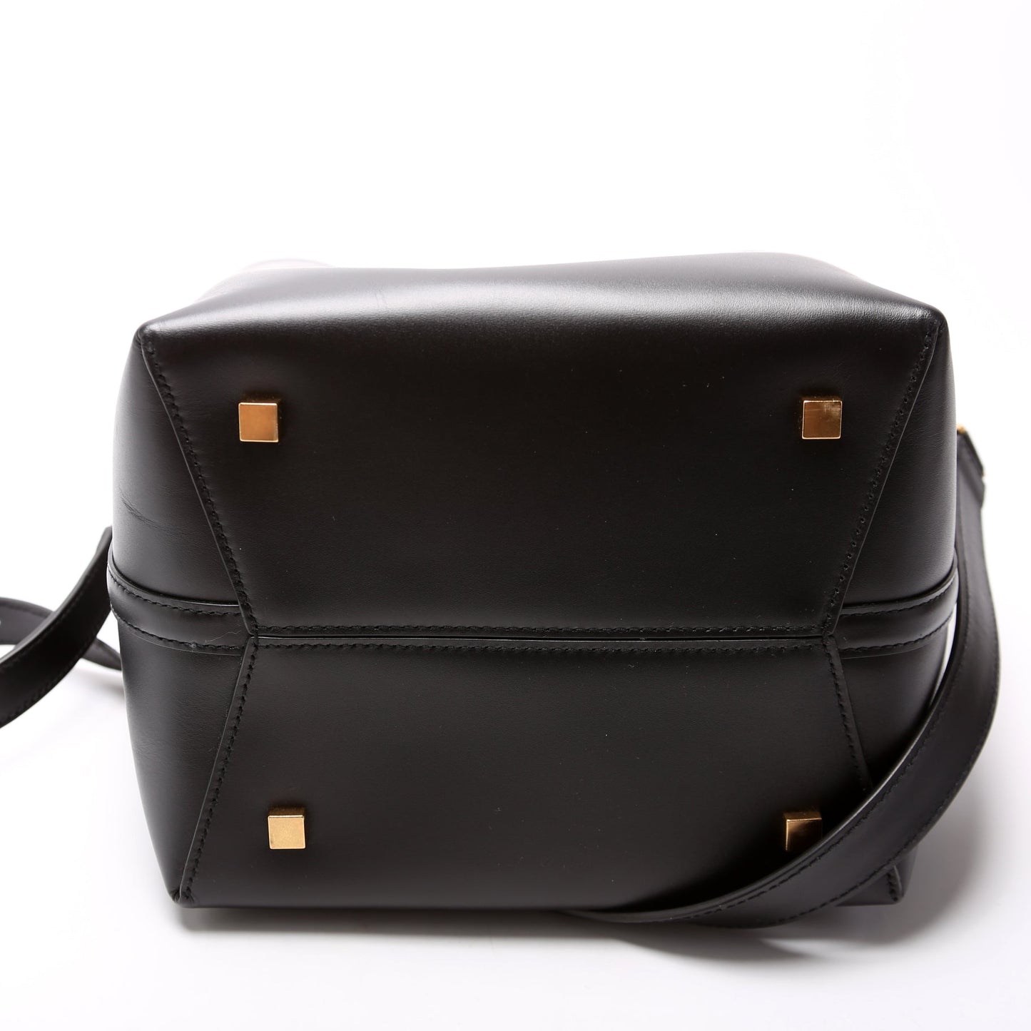 Saint Laurent Le 37 Bucket Shiny Leather 742828 Black Bag