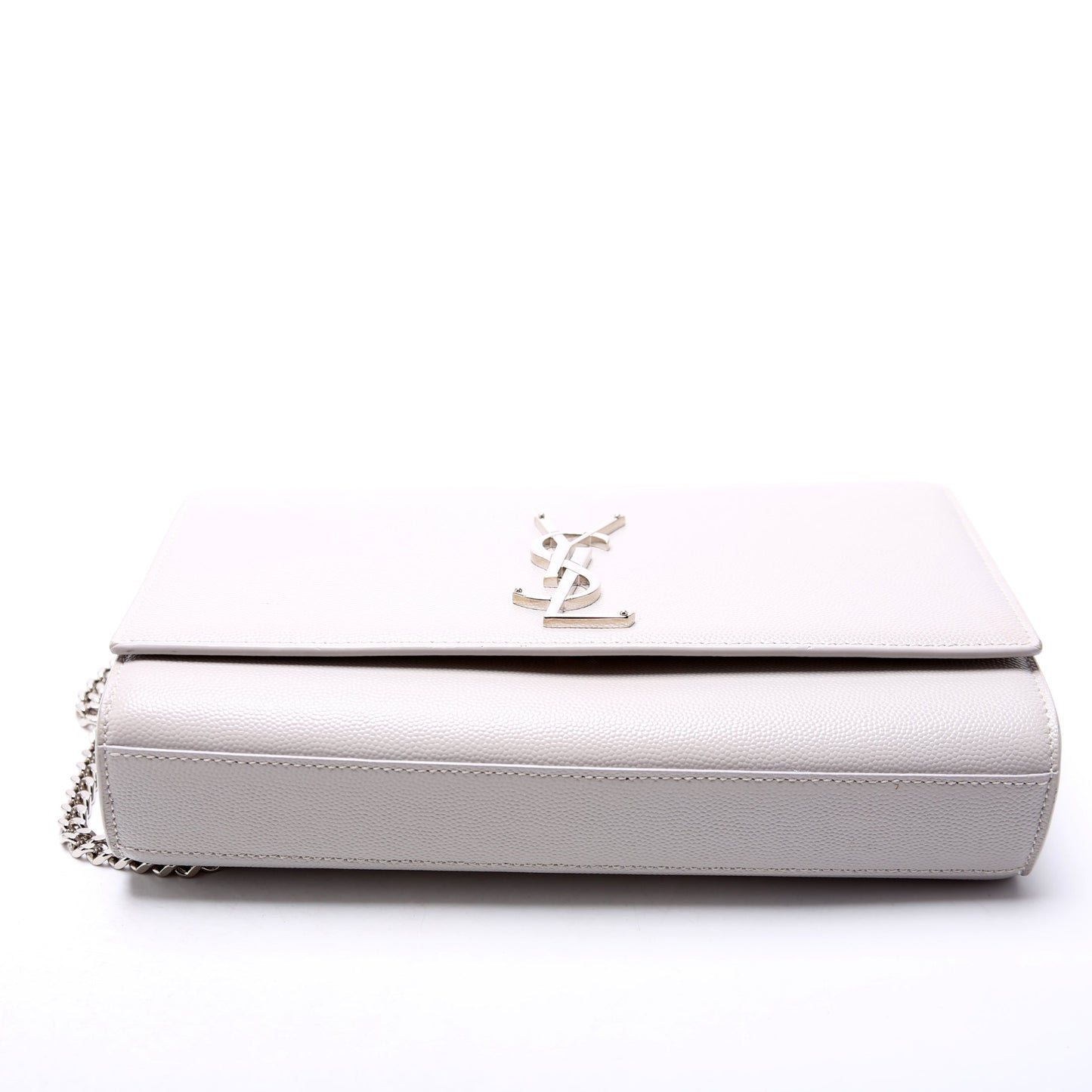 Saint Laurent Kate Satchel Grain De Poudre Medium 364021 Grey Bag