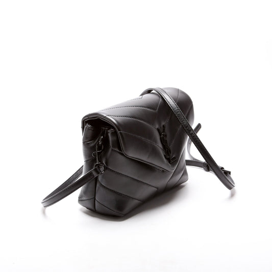 Saint Laurent Lou Lou Satchel Toy Crossbody 678401 Black Bag