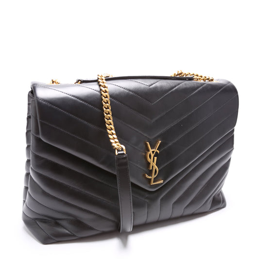 Saint Laurent Loulou Satchel Large 574947 Black Bag
