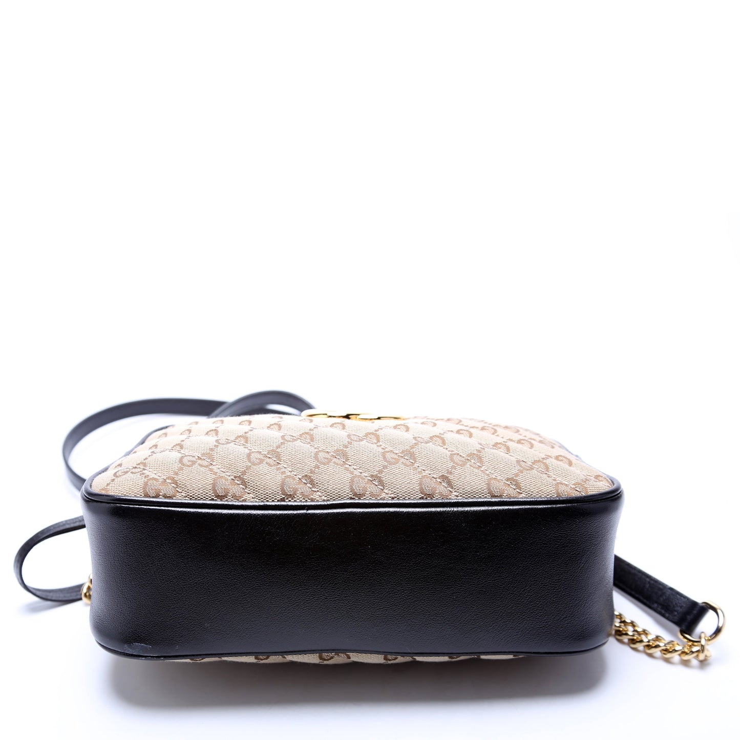 Gucci 447632 Marmont Small Canvas Camera Black Bag