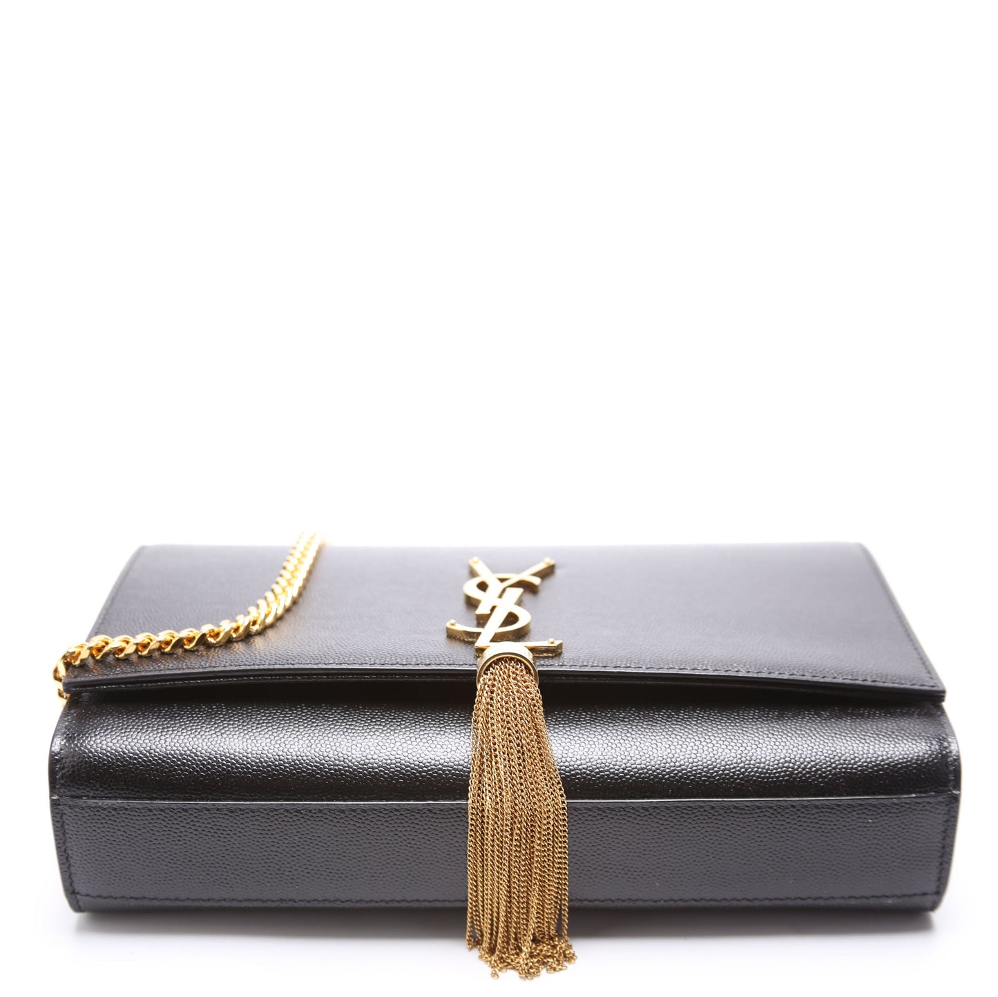 Saint Laurent Kate Tassel Satchel Medium Black Bag