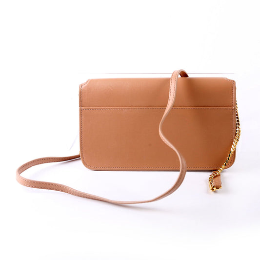Saint Laurent 635095 Cassandra Phone Holder With Strap Tan Bag