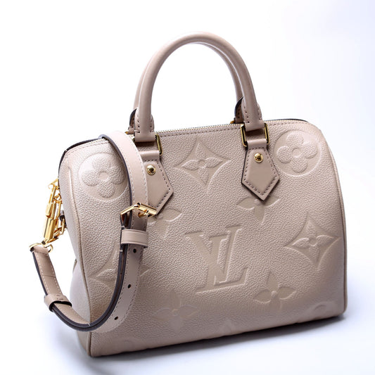 Louis Vuitton Speedy 25 Bandouliere Empreinte Tan