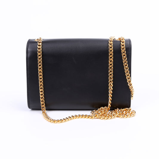 Saint Laurent Kate Tassel Satchel Small Black Bag