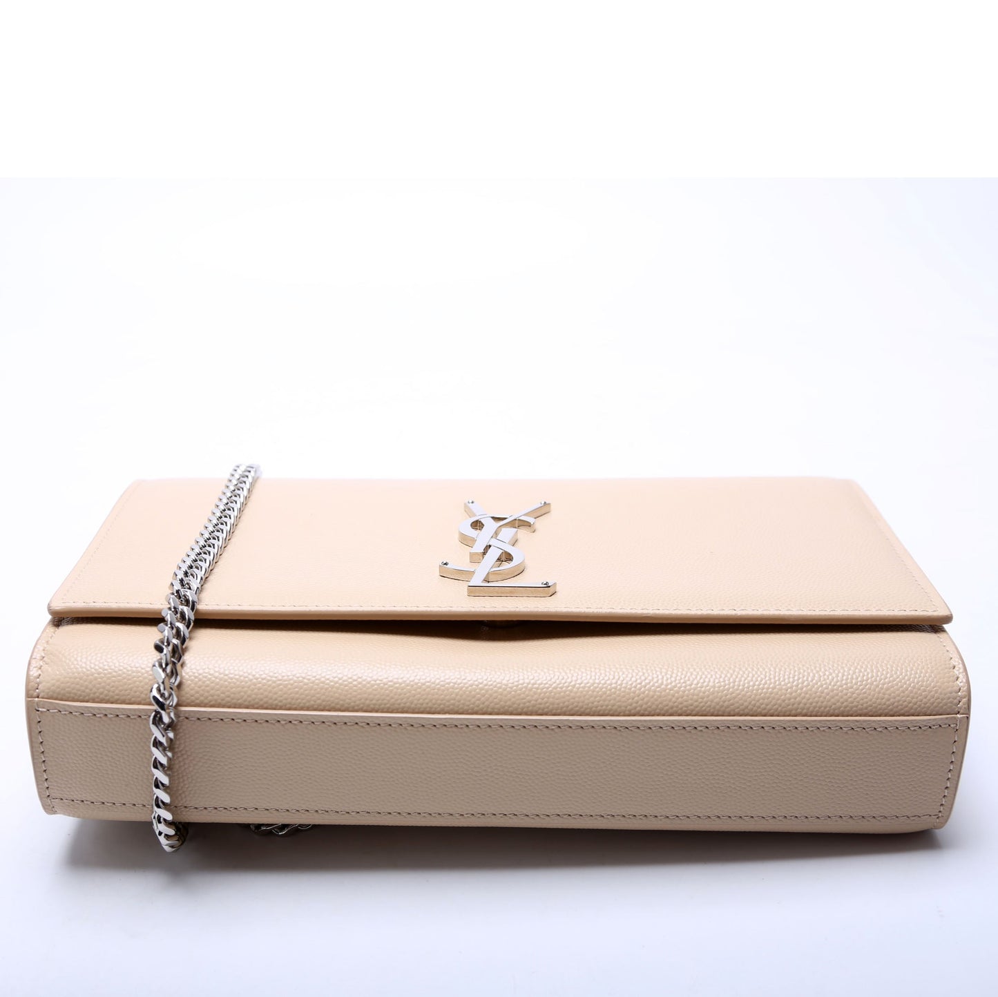 Saint Laurent Kate Satchel Grain Medium 364021 Tan Bag