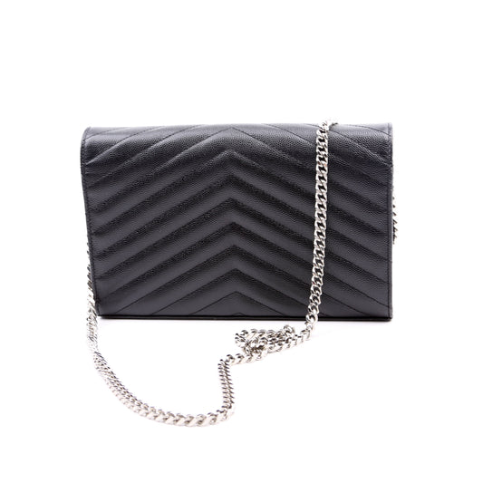 Saint Laurent Grain De Chain Wallet Black Bag
