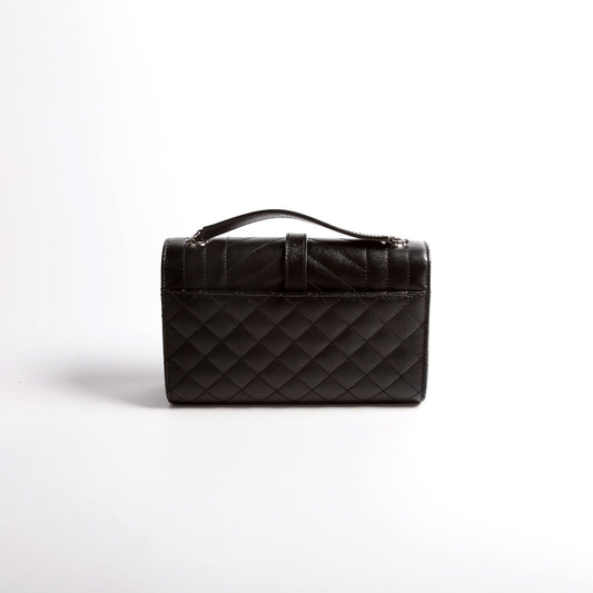 Saint Laurent Envelope Small Triquilt 600195 Black Bag
