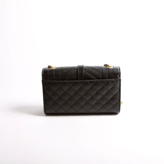 Saint Laurent Envelope Small Triquilt 600195 Black Bag