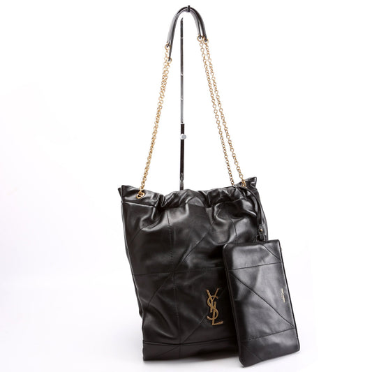 Saint Laurent 781666 Jamie 4.3 Pochon Lambskin Black Bag