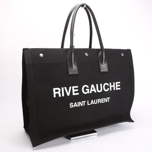 Saint Laurent Rive Gauche Tote Black/White Bag