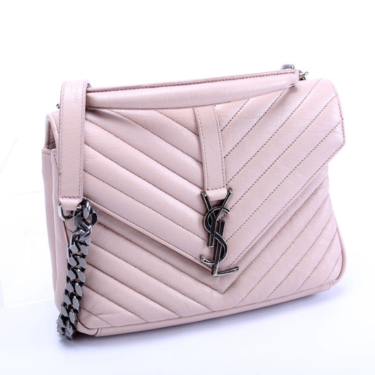 Saint Laurent College Medium Taupe Bag
