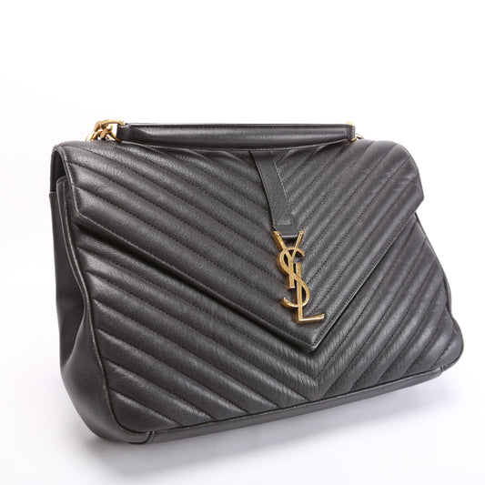 Saint Laurent College Large Large 392738 Black Bag