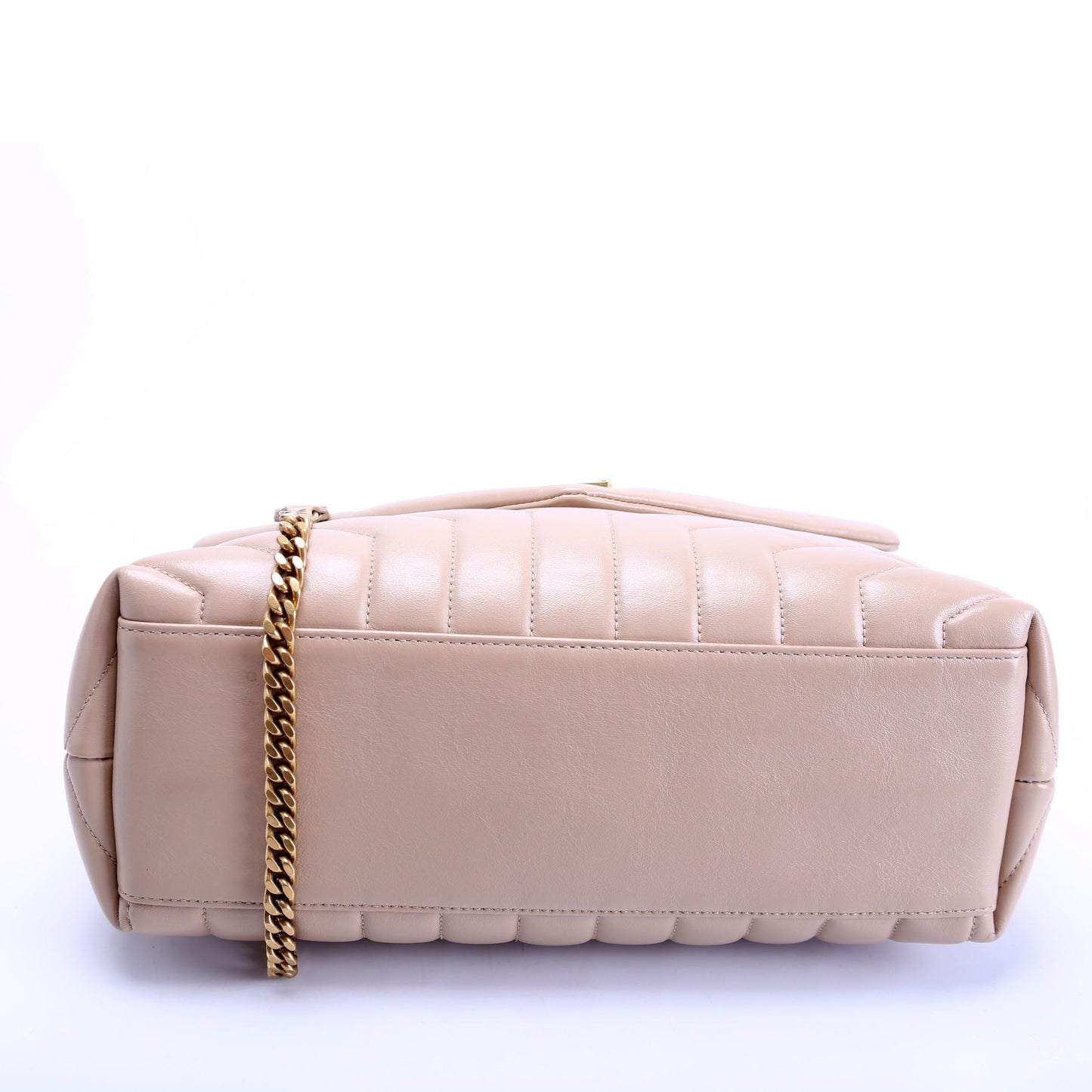 Saint Laurent LouLou Medium Quilted 574946 Tan Bag
