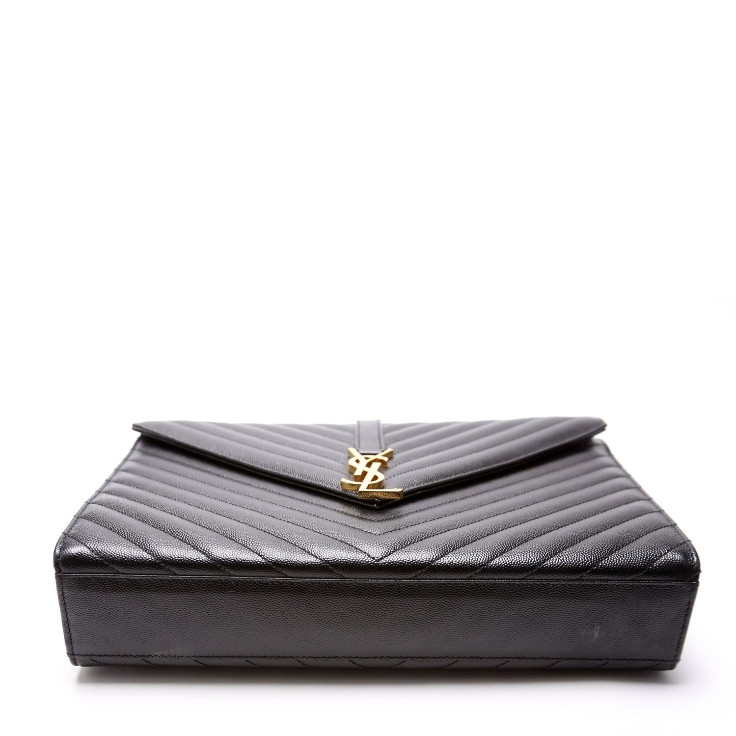 Saint Laurent 396910 Envelope Chevron Large Bag