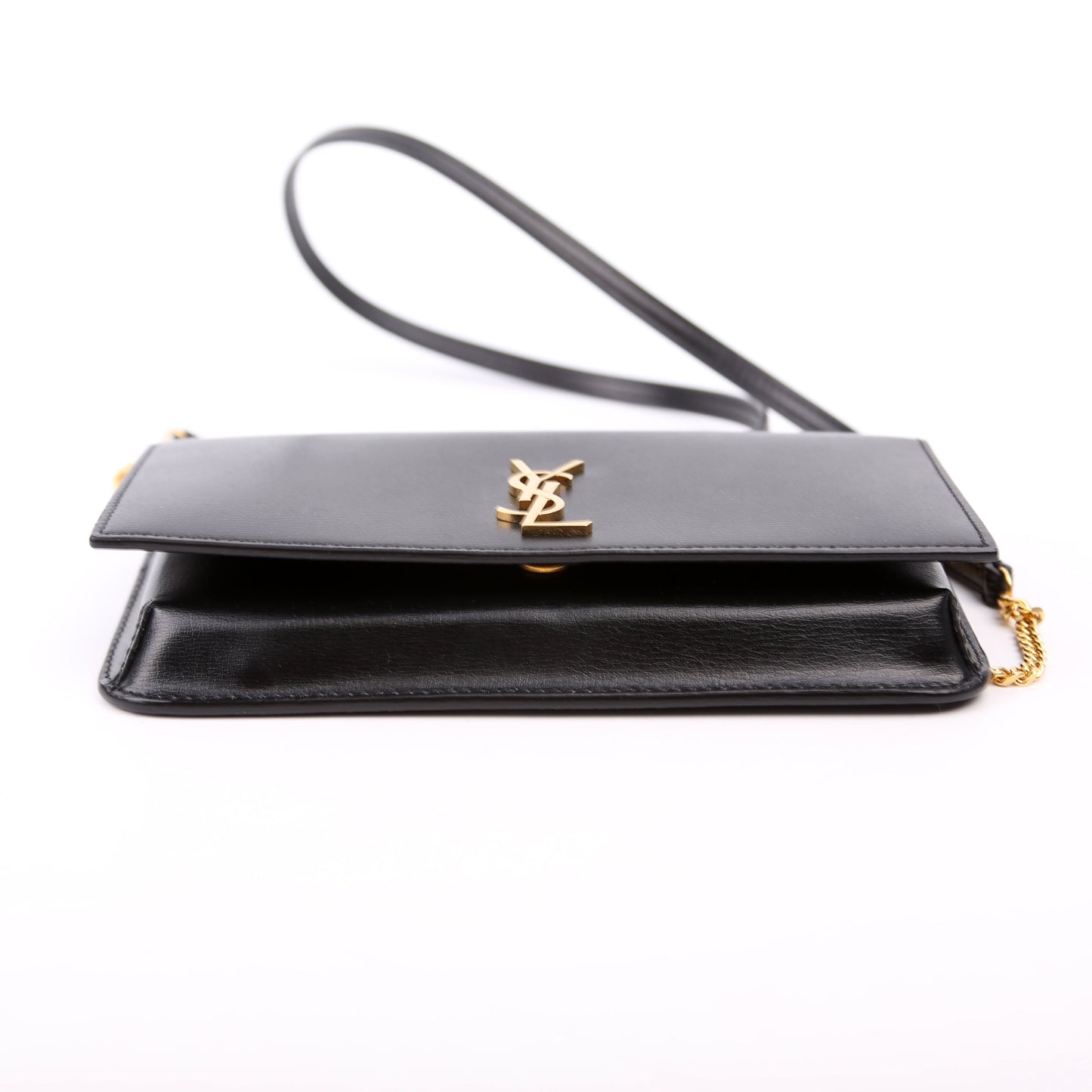Saint Laurent Cassandra Phone Holder With Strap Black Bag