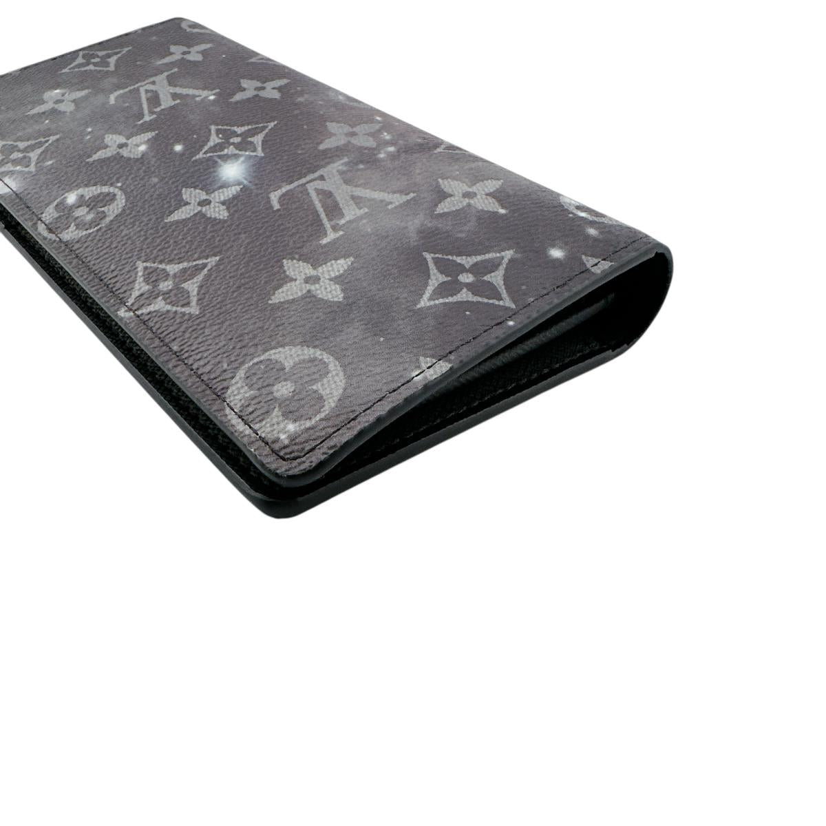 LOUIS VUITTON Long Wallet Purse M63871 Monogram canvas gray Long Wallet Purse Monogram Galaxy Portefeuille Brazza mens